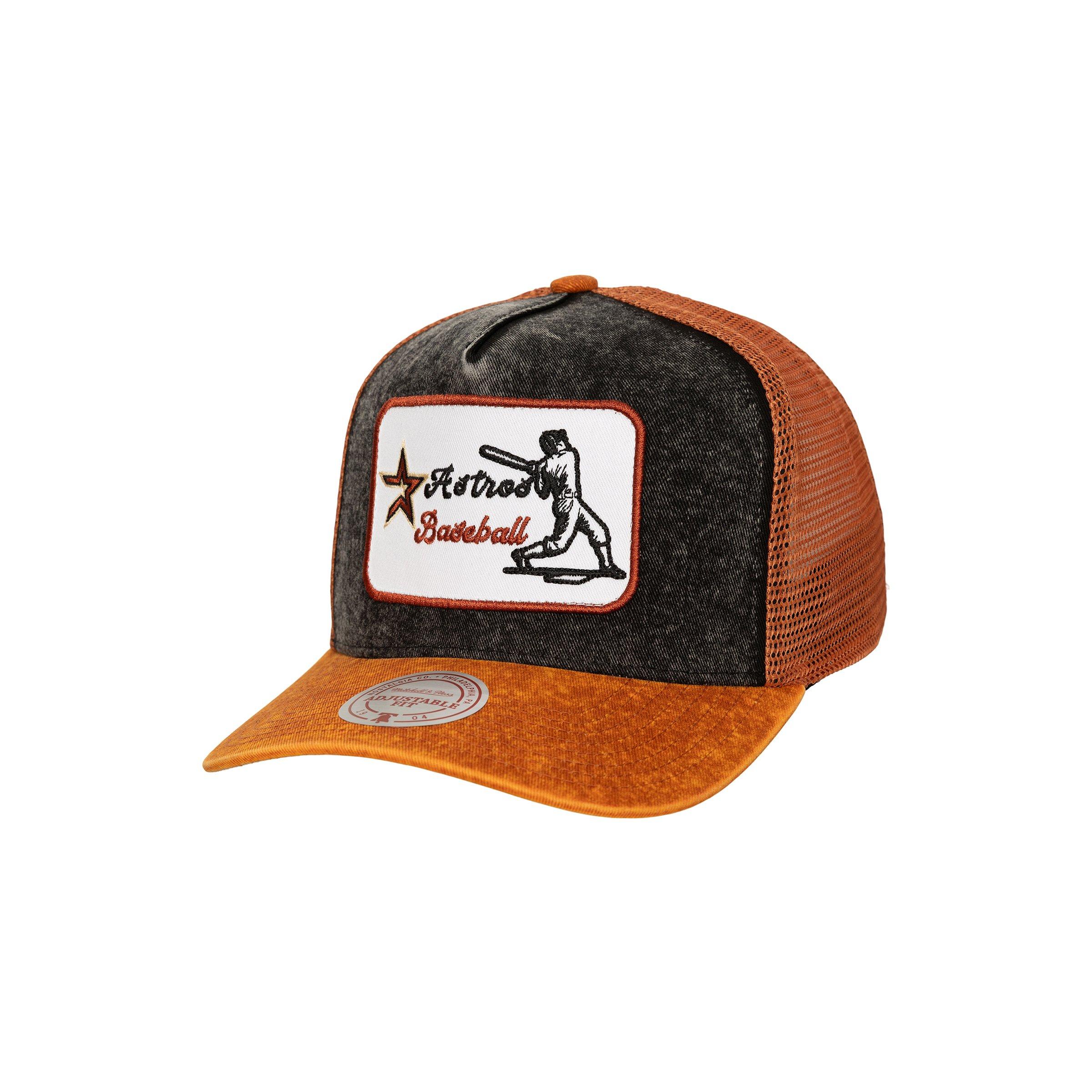 Mitchell & Ness Houston Astros Hometown Trucker Snapback Hat - Black - BLACK